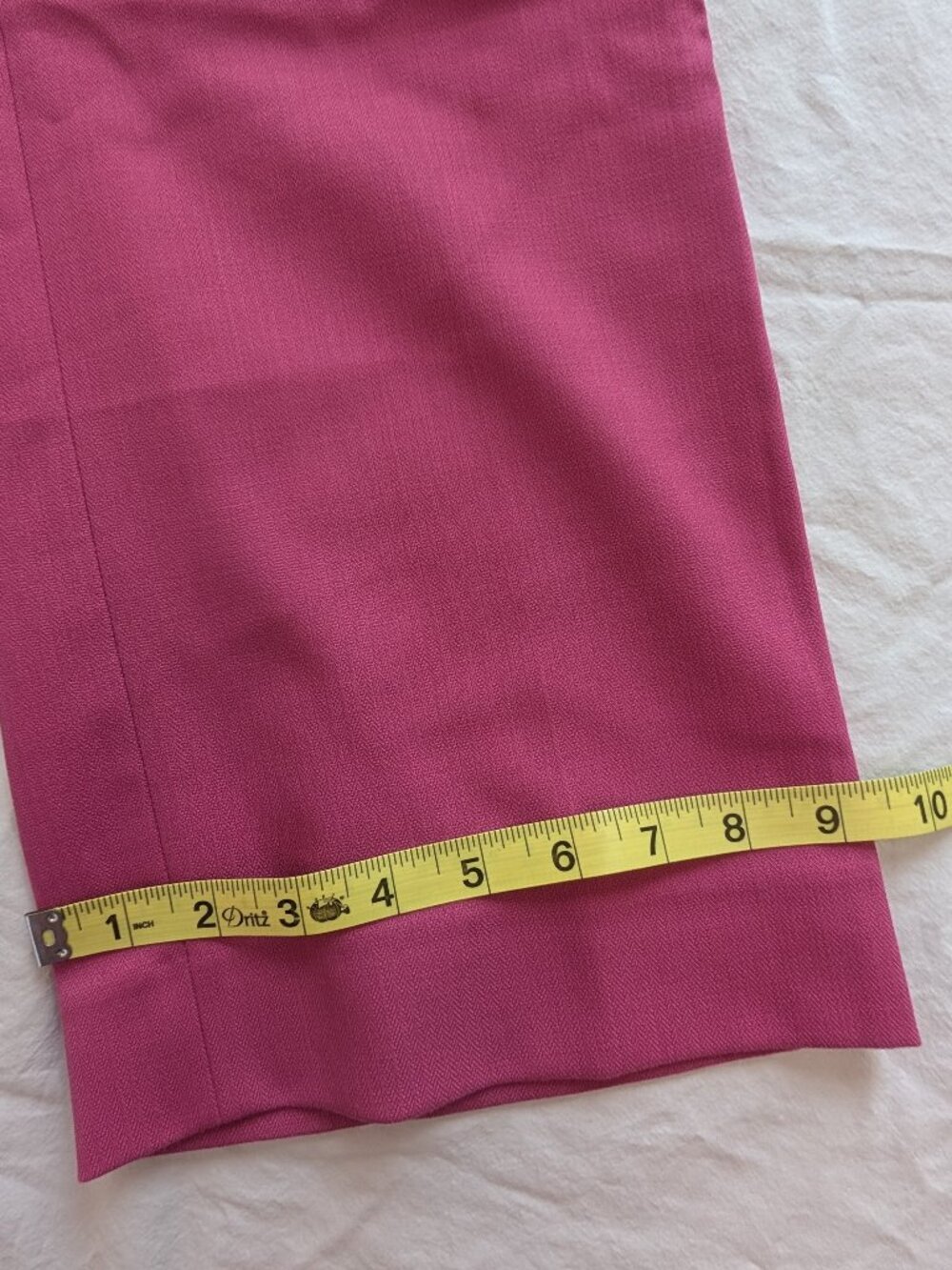EUC J. Crew Pink Willa Cropped Flare Wool Trousers in Size 12 - Picture 13 of 15